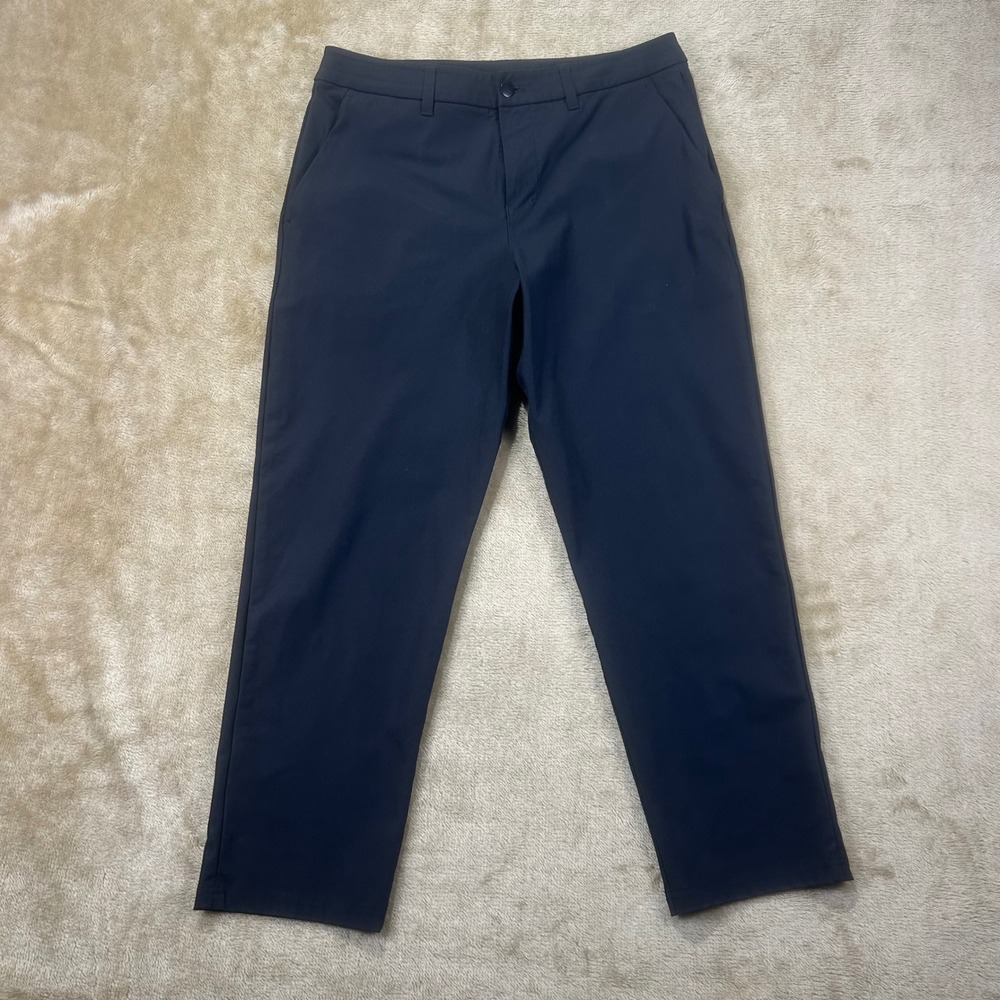 Lululemon‎ Mens Commission Pant Slim Warpstreme 32 Obsidian Dark Navy LM5AR2S